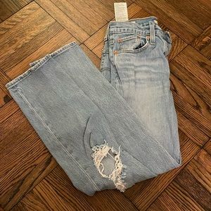 levi’s jeans with cut out size 24